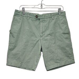 REISS 8" Chino Shorts Size 32 Men's Pistachio Preppy Business Casual Office